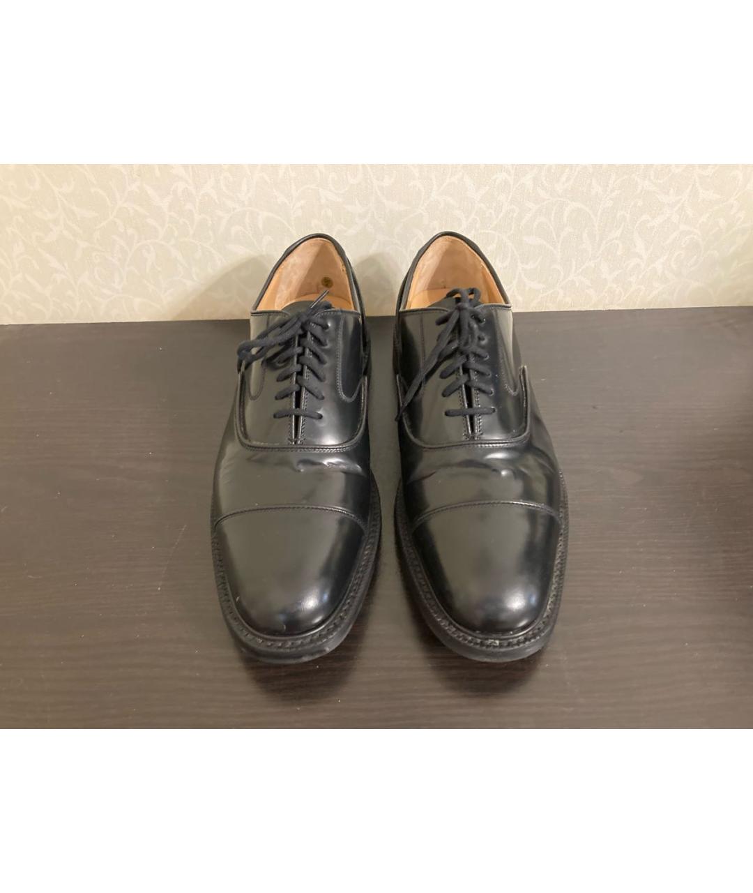 CHURCH'S Черные кожаные низкие ботинки, фото 2