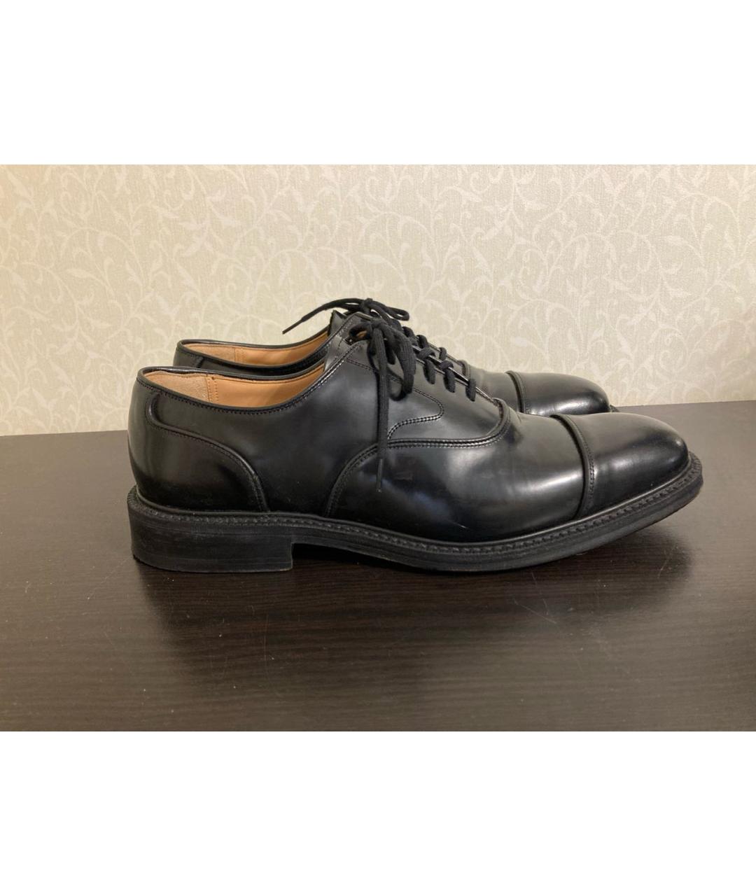 CHURCH'S Черные кожаные низкие ботинки, фото 9
