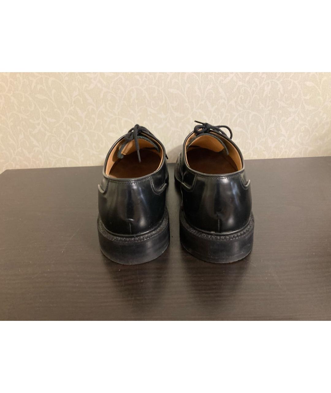 CHURCH'S Черные кожаные низкие ботинки, фото 4