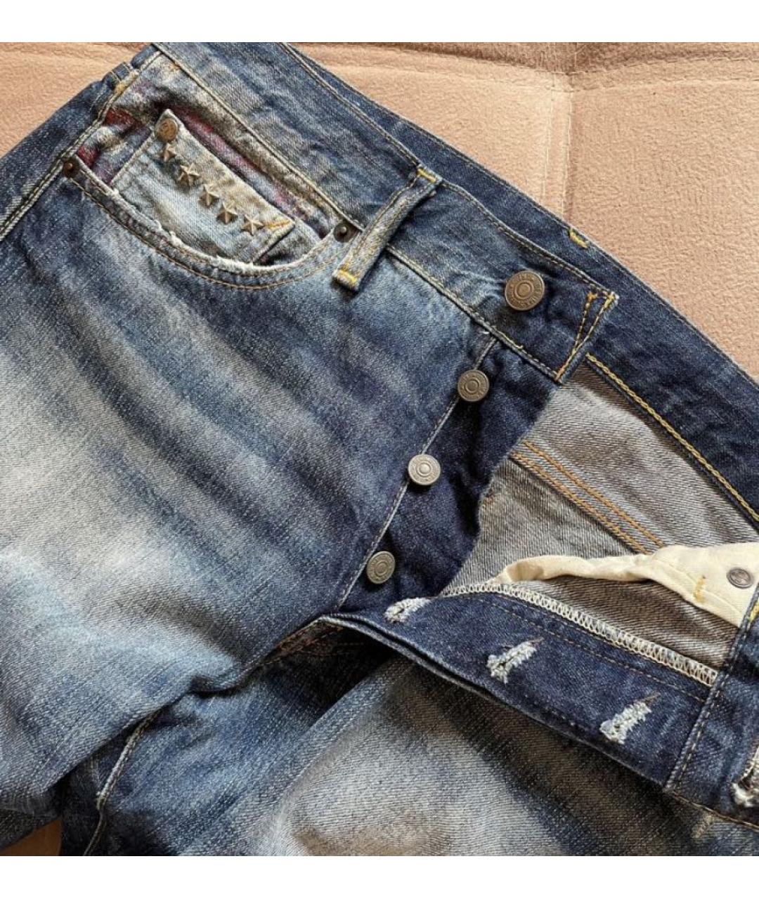 RALPH LAUREN Темно-синие хлопковые джинсы скинни, фото 3