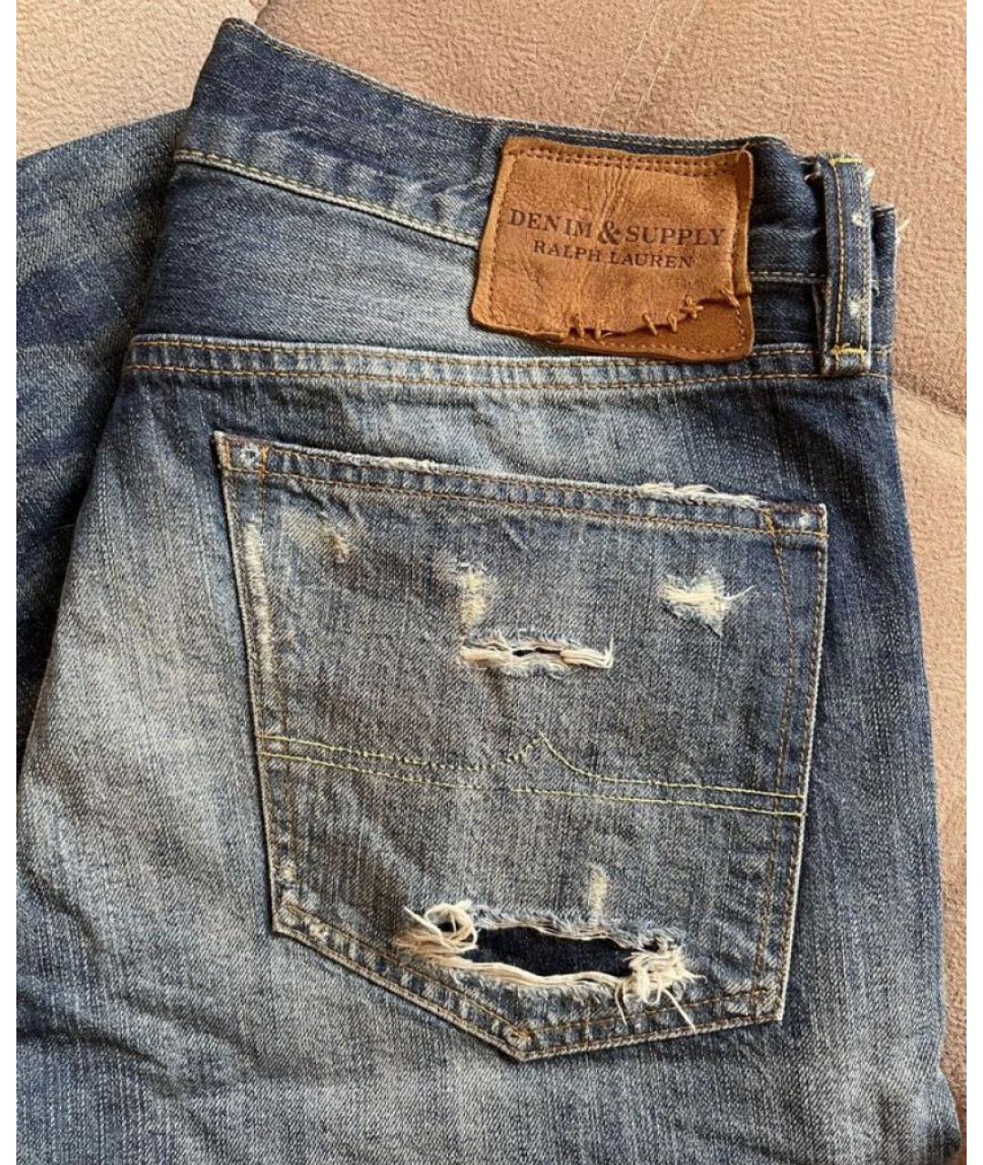 RALPH LAUREN Темно-синие хлопковые джинсы скинни, фото 5