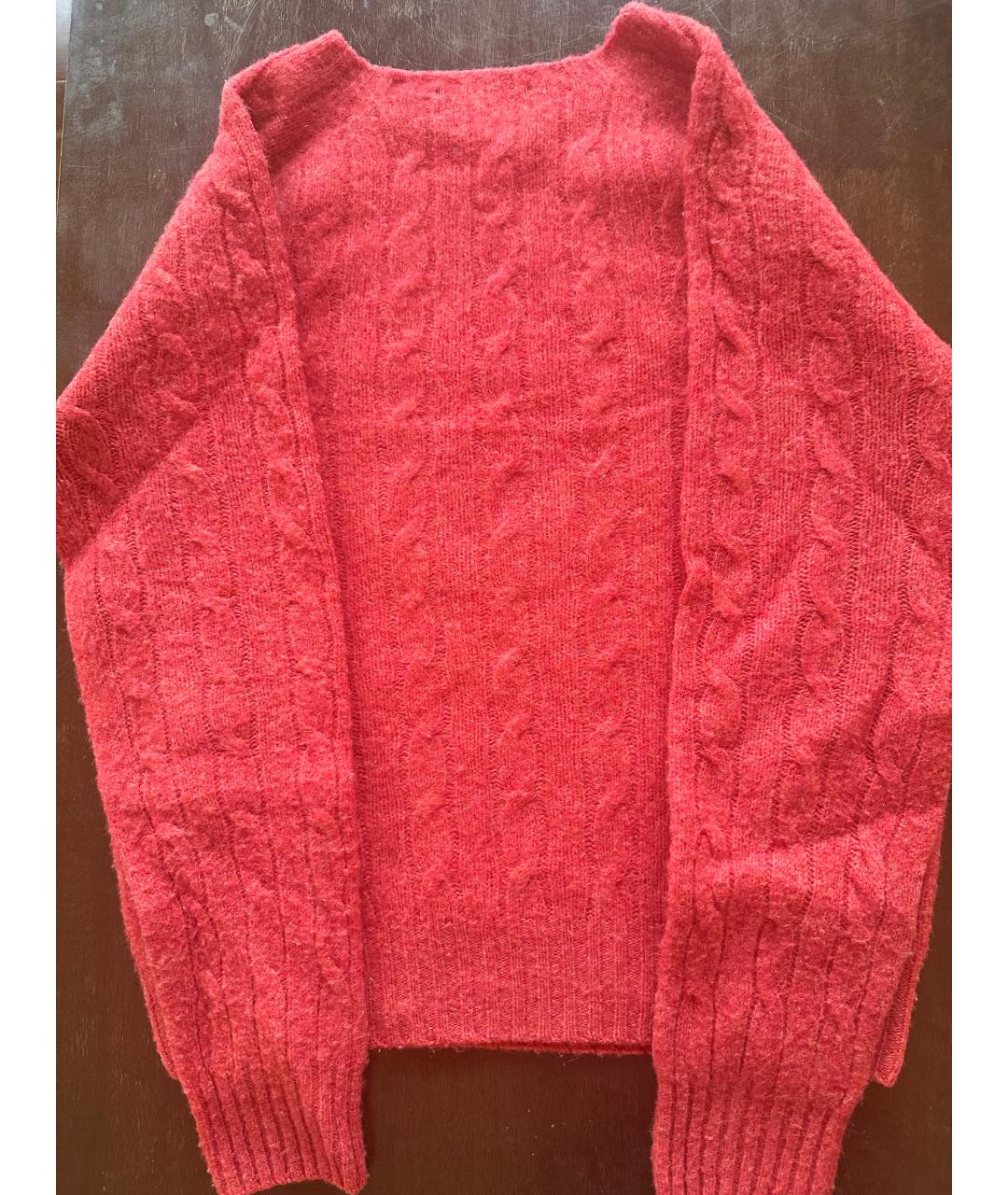 POLO RALPH LAUREN Красный шерстяной джемпер / свитер, фото 2