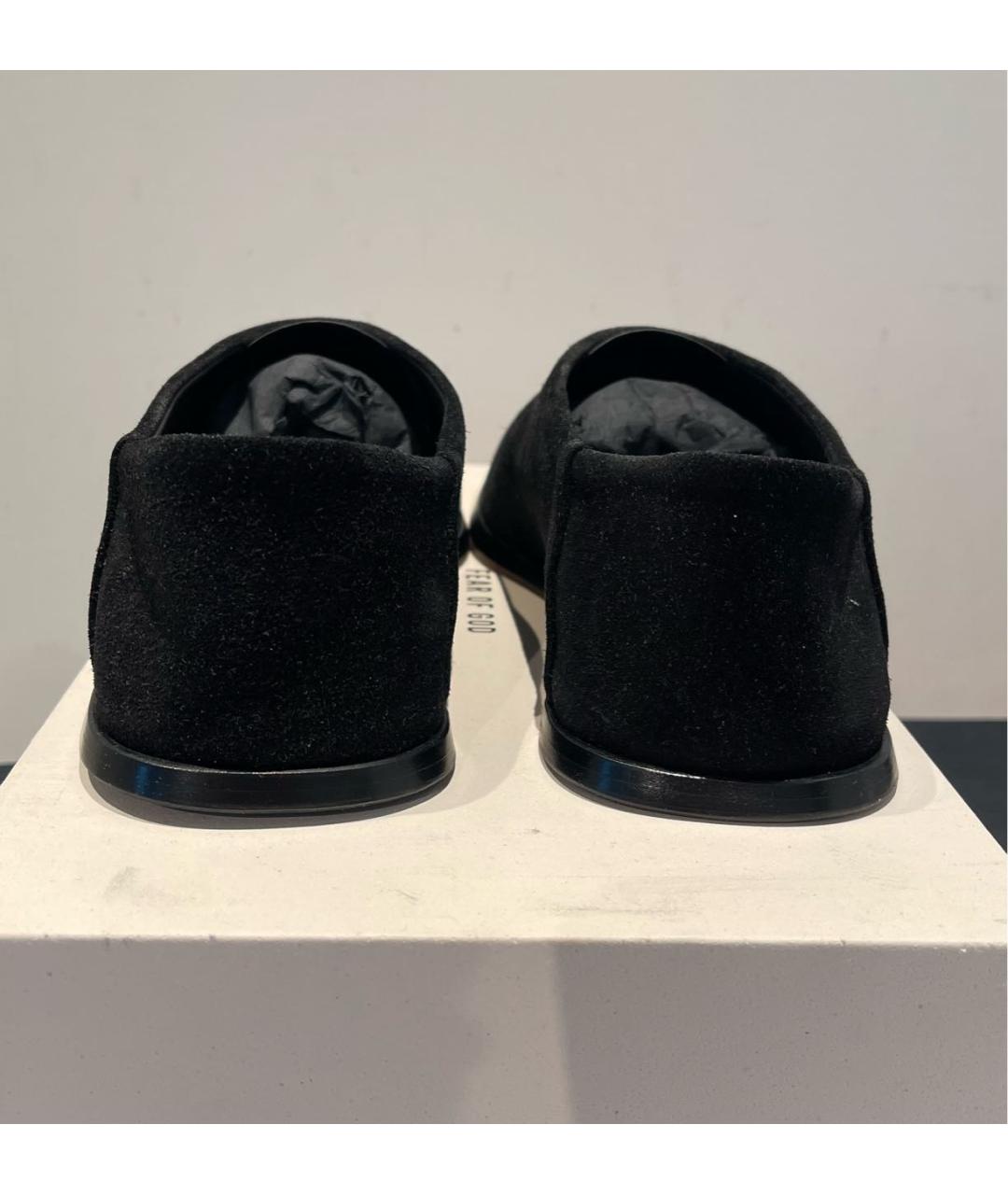 FEAR OF GOD Черные замшевые лоферы, фото 4