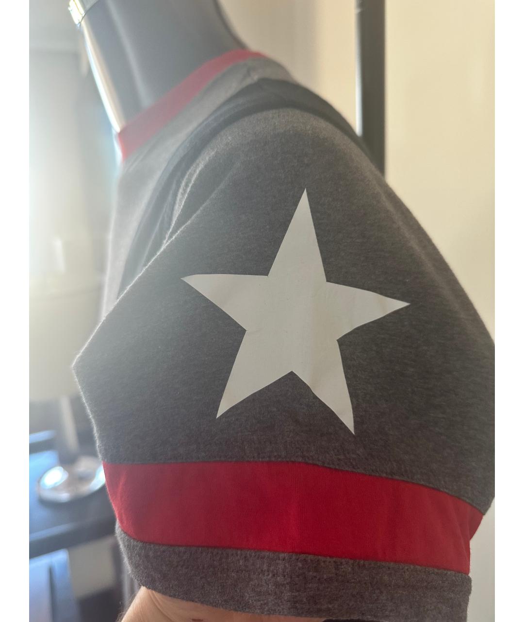 GIVENCHY Серая хлопковая футболка, фото 5