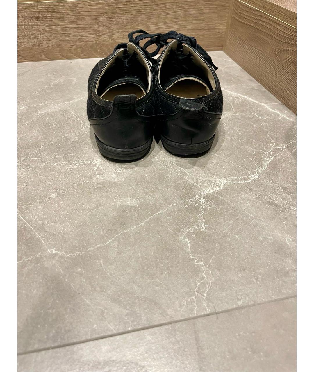 CHANEL Черные текстильные кеды, фото 4