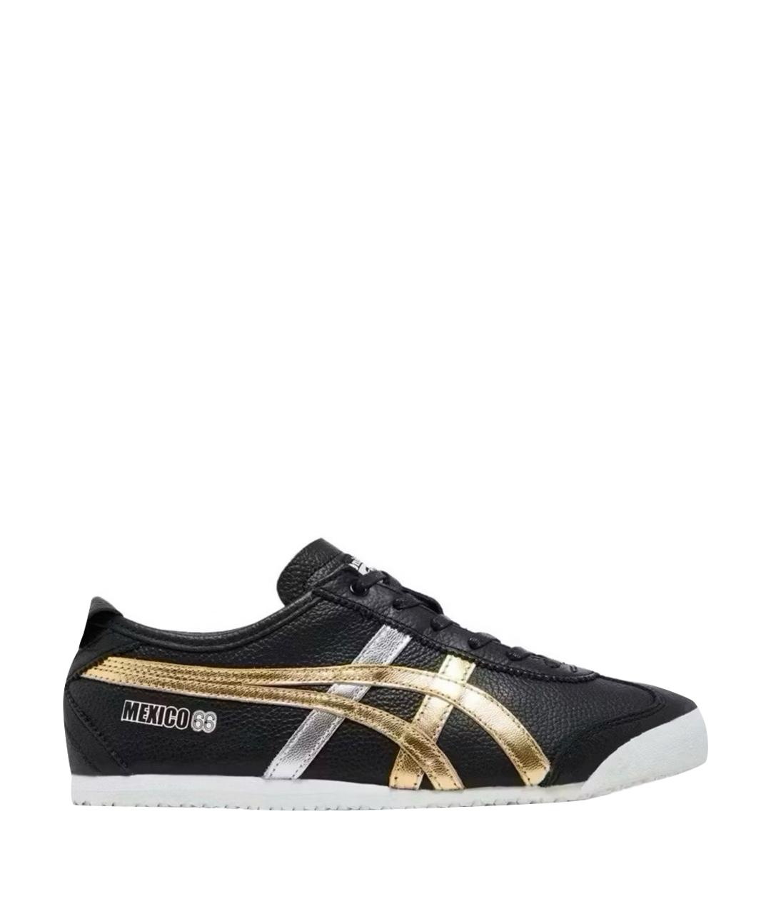 ONITSUKA TIGER Черные кеды из искусственной кожи, фото 1