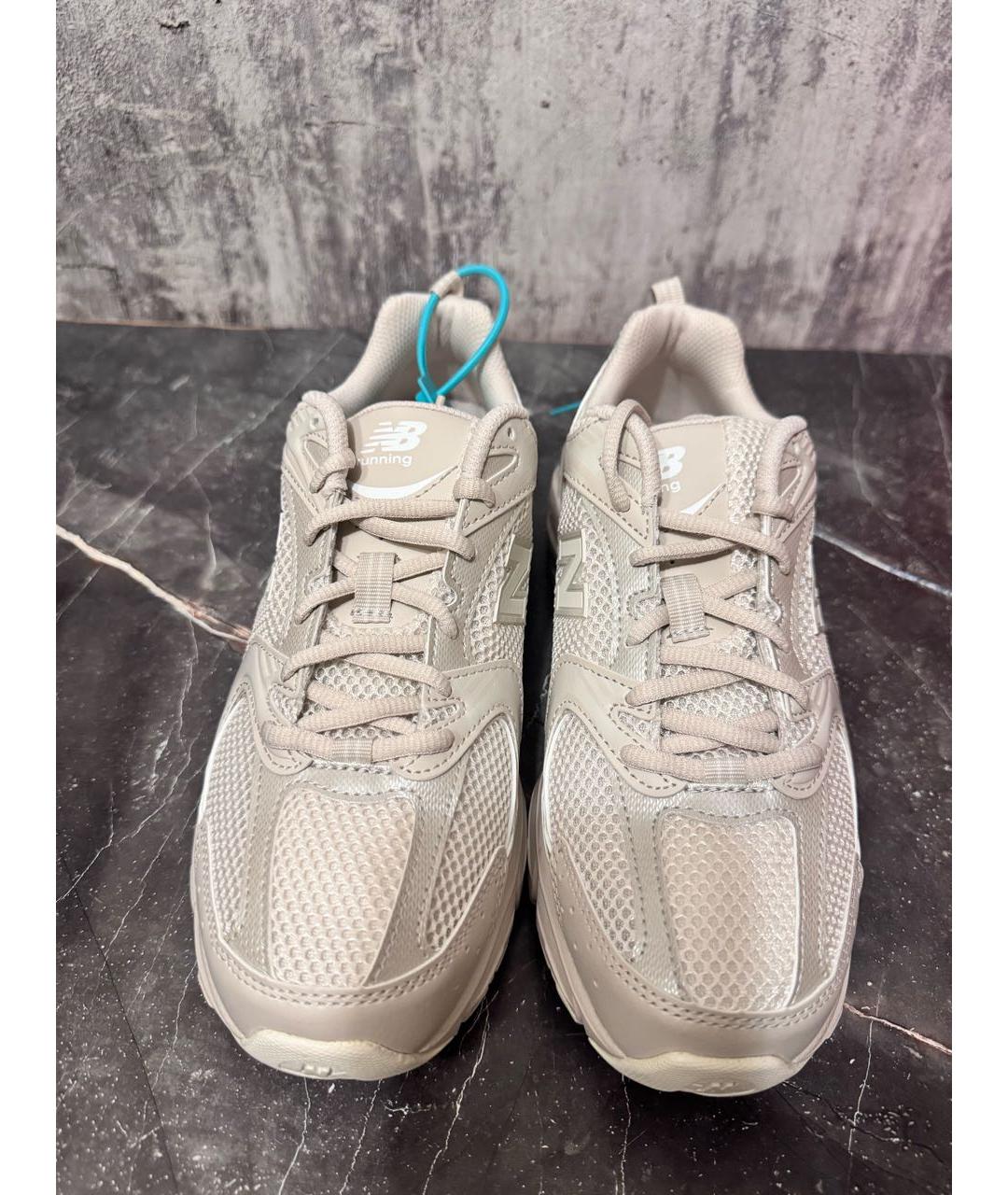 NEW BALANCE Бежевые кожаные кроссовки, фото 2