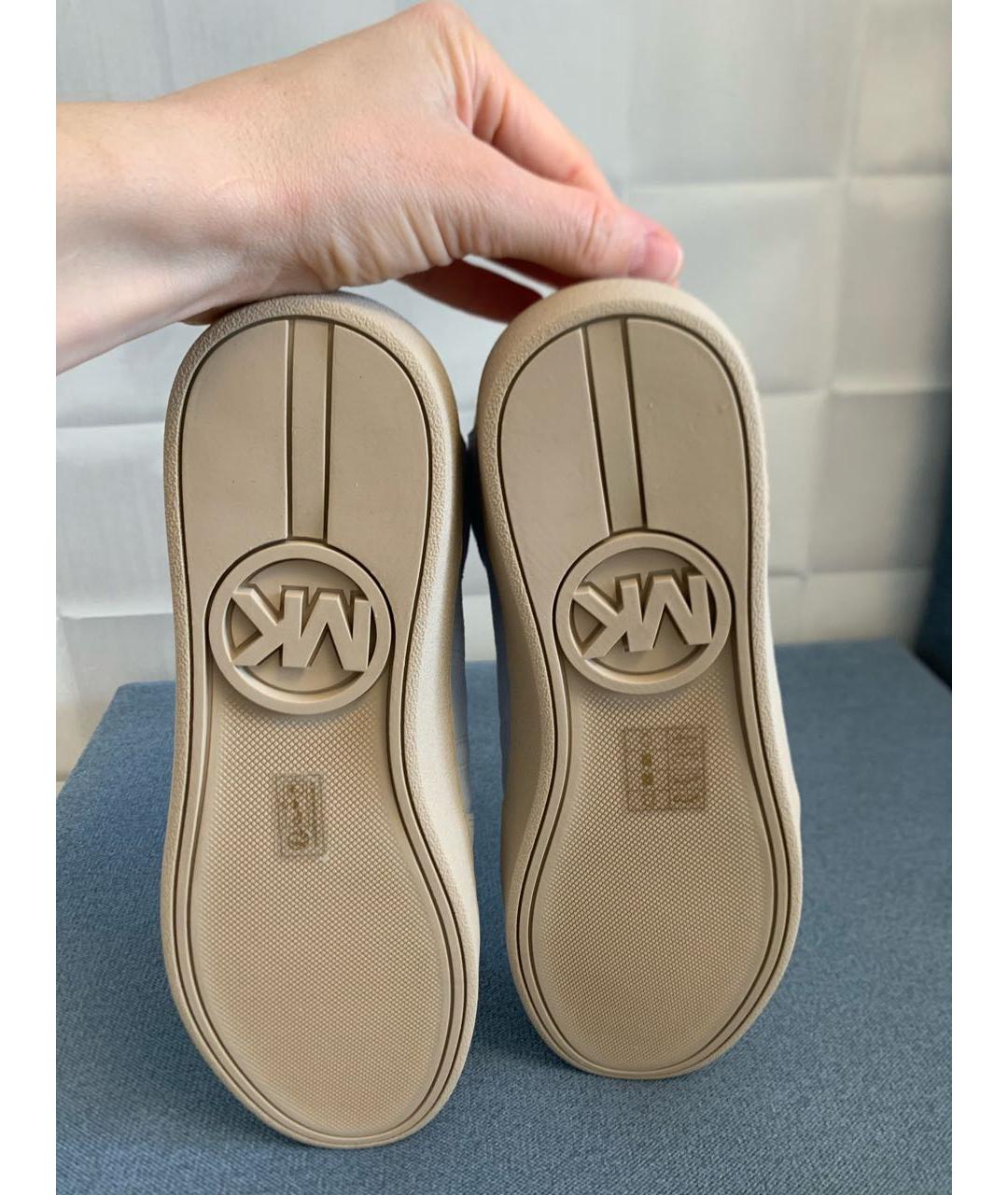 MICHAEL KORS Голубые замшевые кеды, фото 7