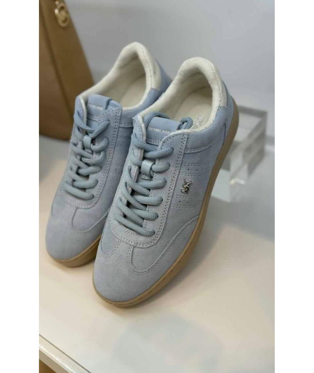 MICHAEL KORS Голубые замшевые кеды, фото 2