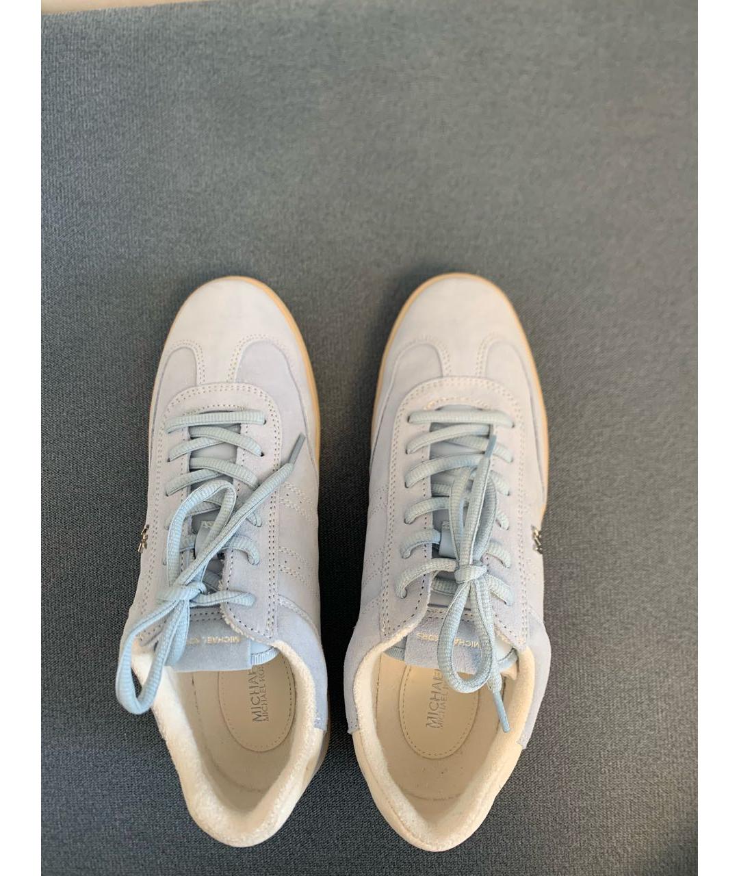 MICHAEL KORS Голубые замшевые кеды, фото 4