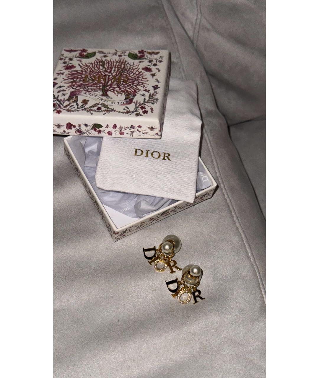 CHRISTIAN DIOR Золотые серьги, фото 3