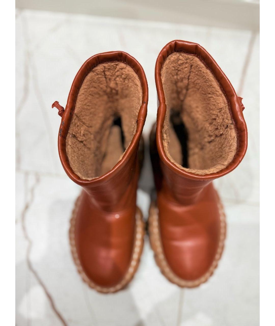 STELLA MCCARTNEY Коричневые ботинки из искусственной кожи, фото 3