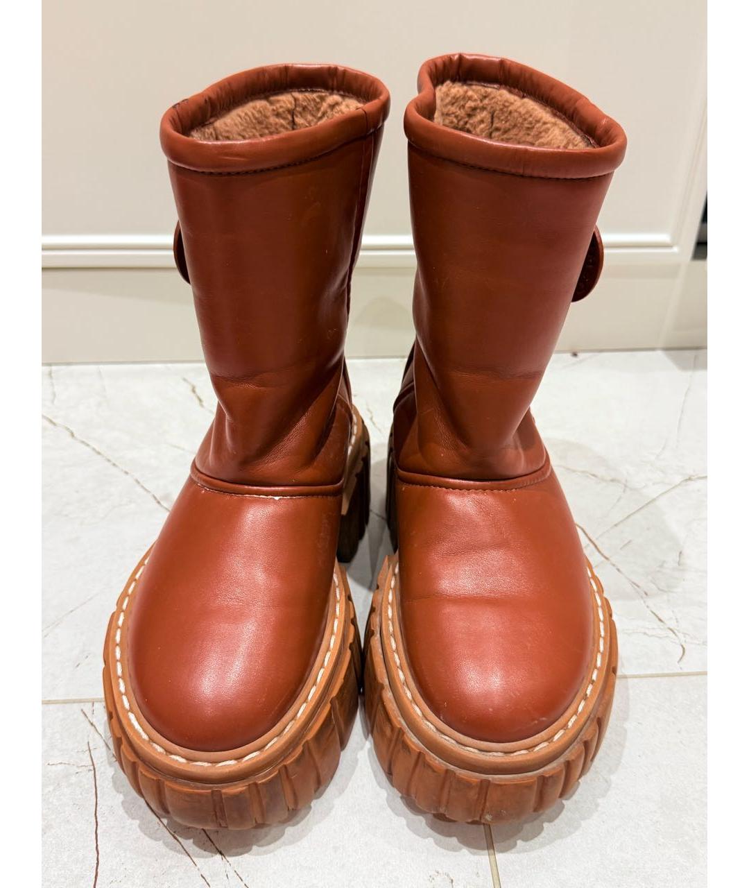 STELLA MCCARTNEY Коричневые ботинки из искусственной кожи, фото 2