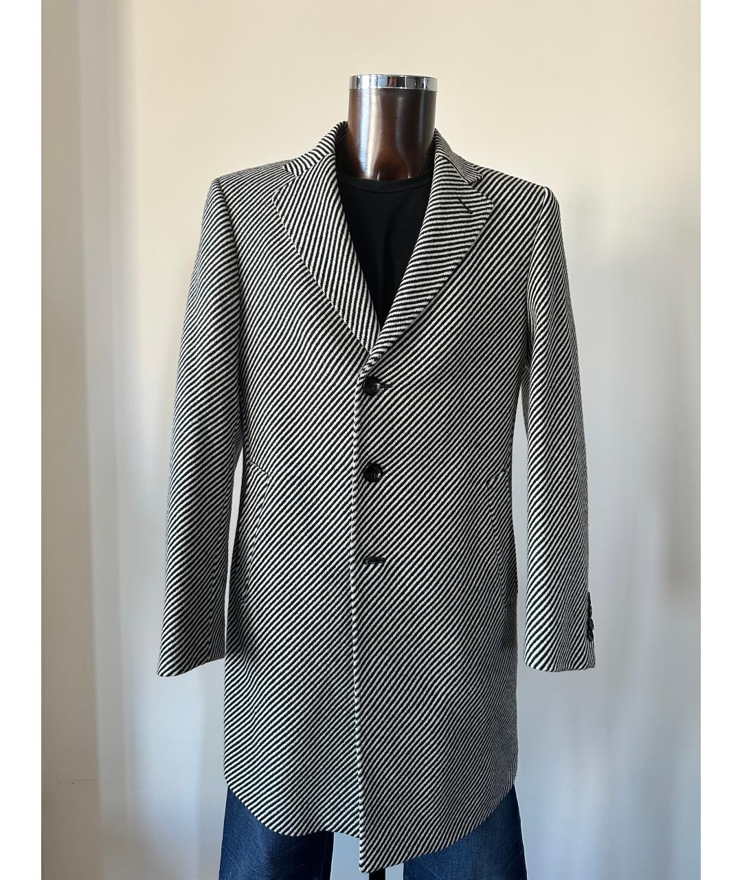 MOSCHINO Черное шерстяное пальто, фото 5