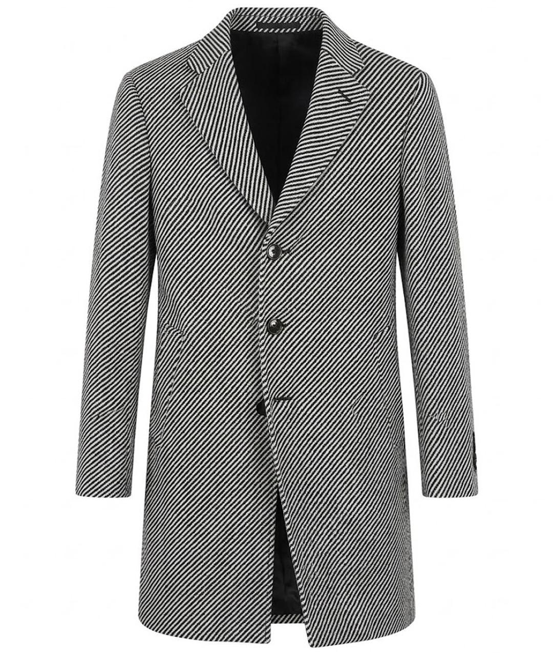 MOSCHINO Черное шерстяное пальто, фото 1