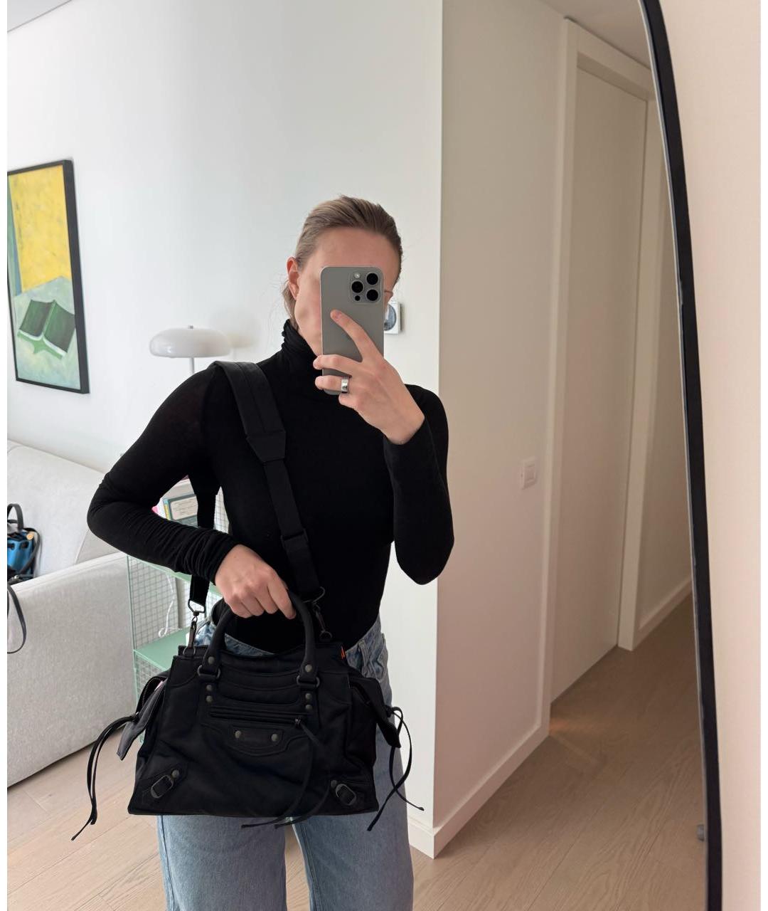 BALENCIAGA Черная сумка через плечо, фото 8