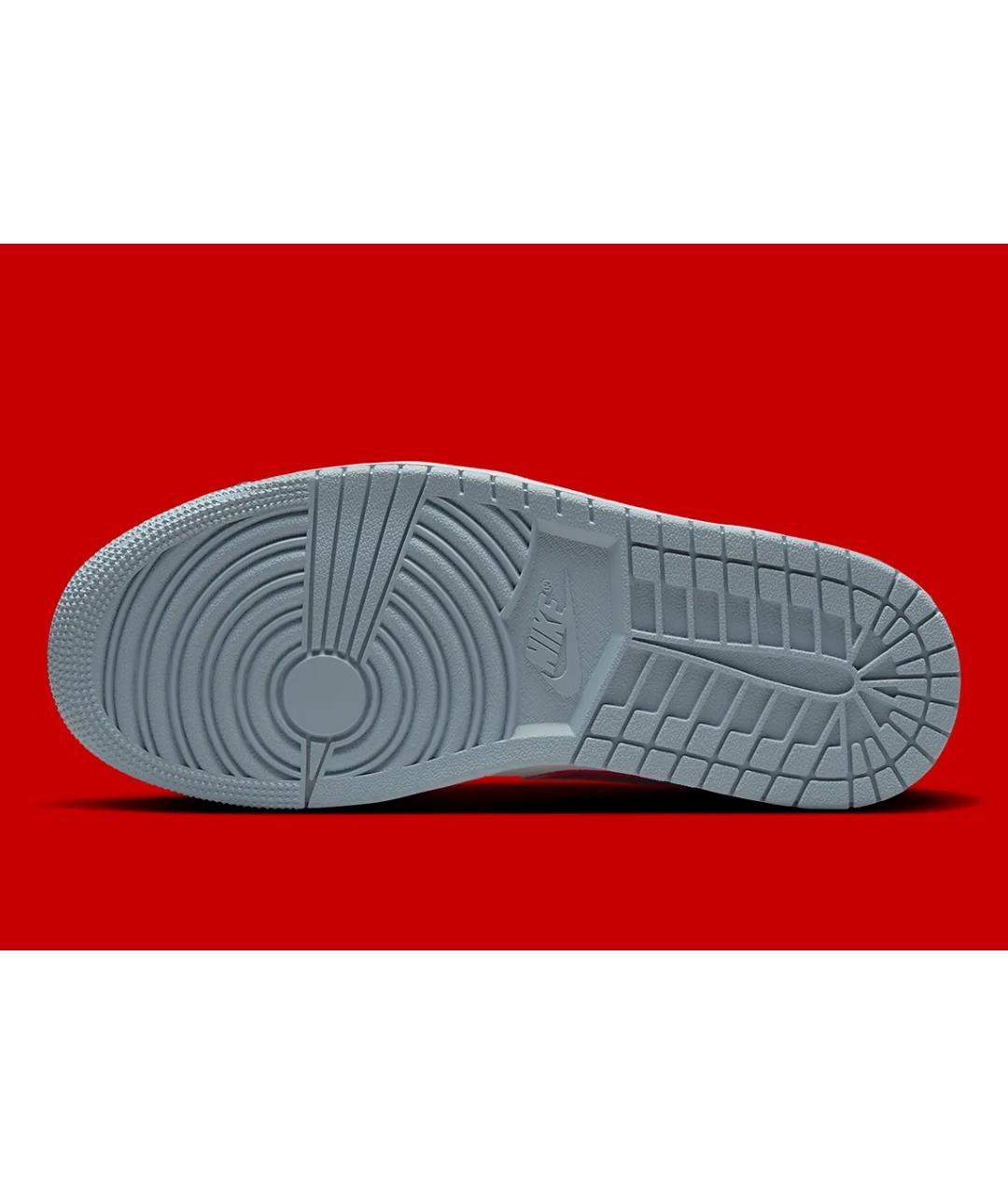 JORDAN Голубые кожаные низкие кроссовки / кеды, фото 5