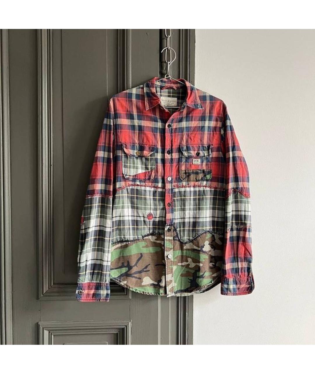 RALPH LAUREN Мульти хлопковая кэжуал рубашка, фото 9