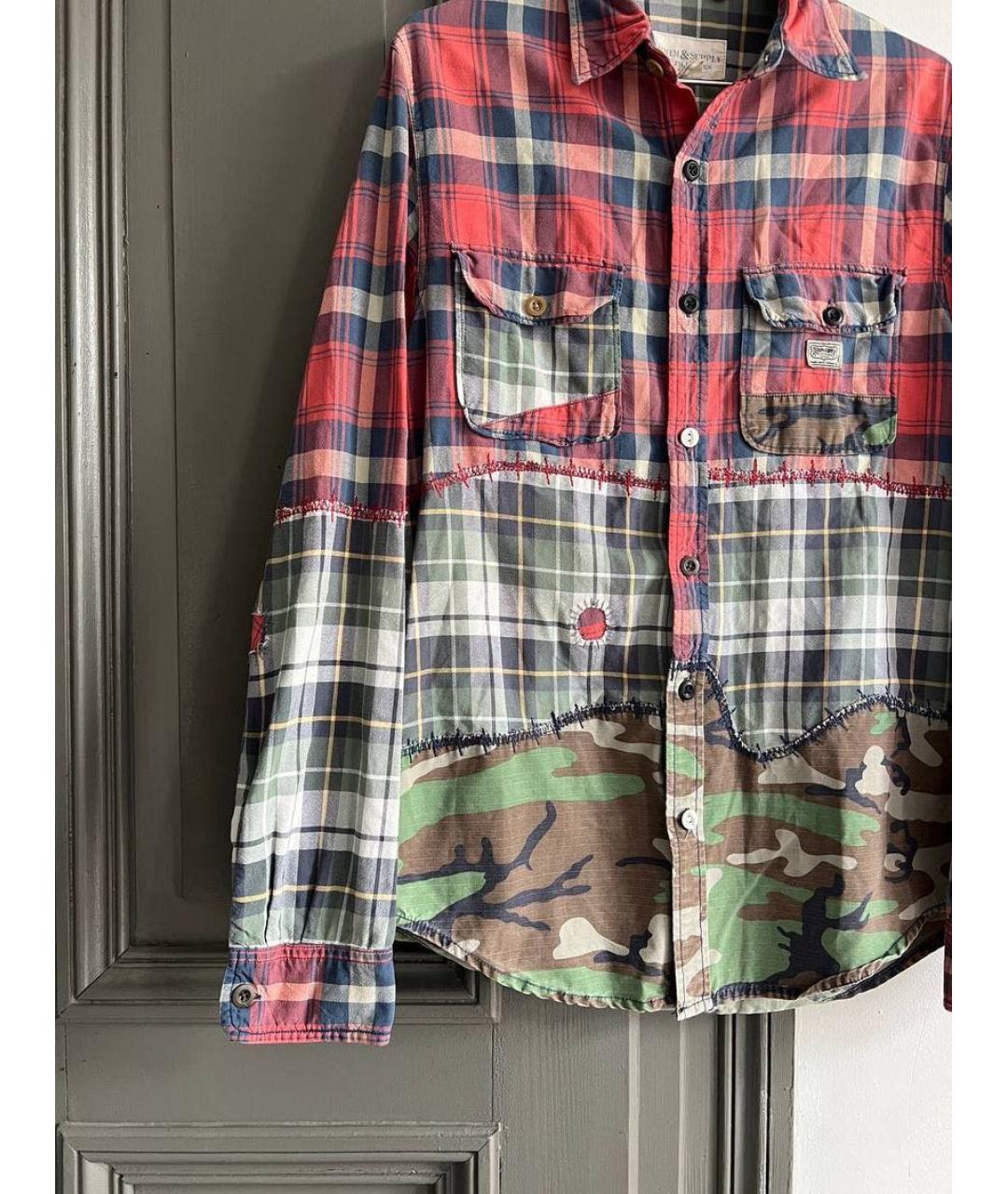 RALPH LAUREN Мульти хлопковая кэжуал рубашка, фото 6