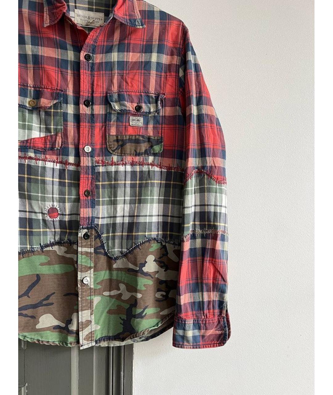 RALPH LAUREN Мульти хлопковая кэжуал рубашка, фото 7