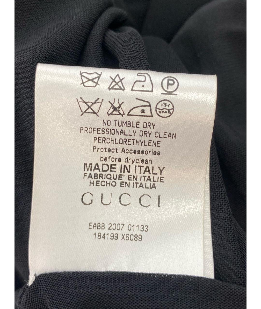 GUCCI Черное вискозное платье, фото 6