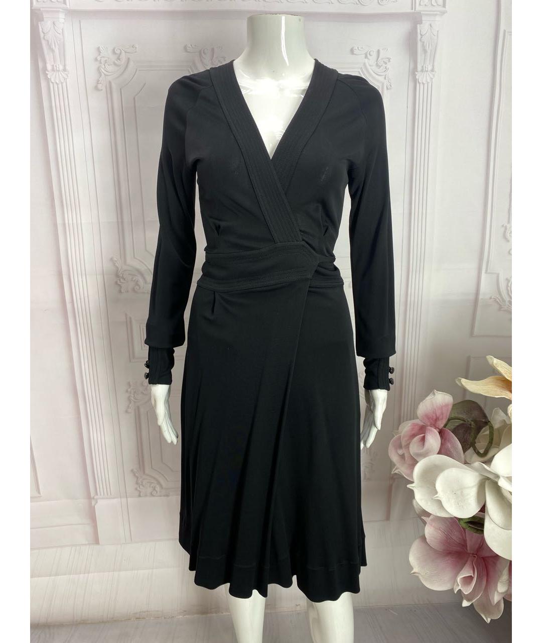 GUCCI Черное вискозное платье, фото 9