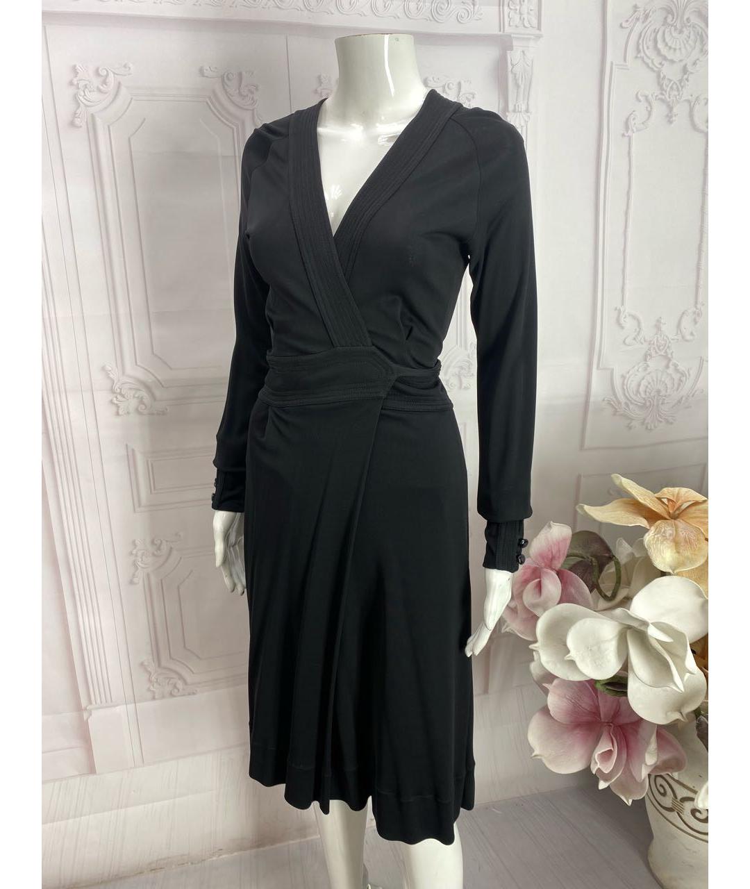 GUCCI Черное вискозное платье, фото 5