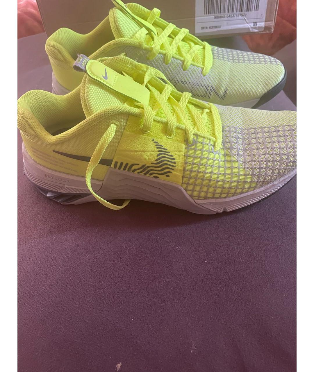 NIKE Салатовые текстильные кроссовки, фото 4