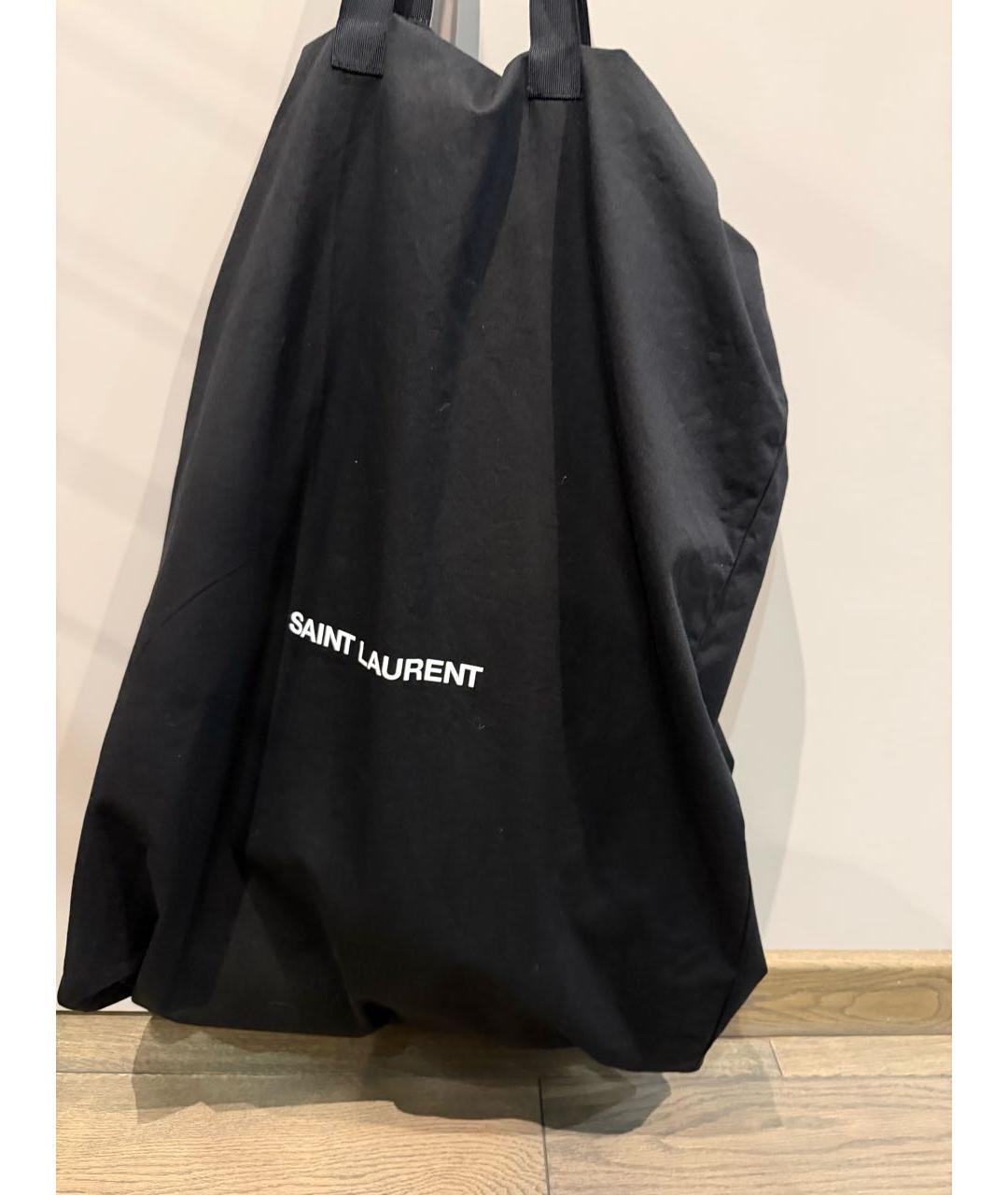 SAINT LAURENT Бежевый хлопковый тренч/плащ, фото 5