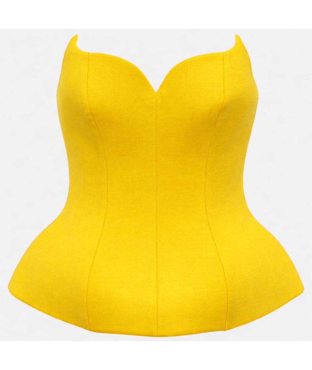 GIUSEPPE DI MORABITO Желтый корсет, фото 3