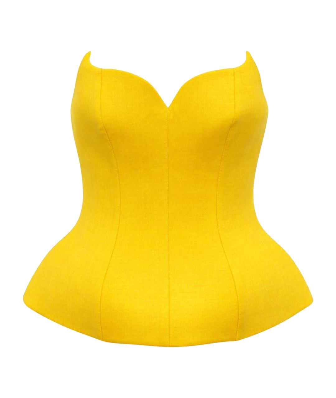GIUSEPPE DI MORABITO Желтый корсет, фото 1