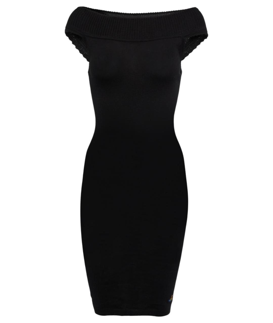 VIVIENNE WESTWOOD Черное хлопковое коктейльное платье, фото 1