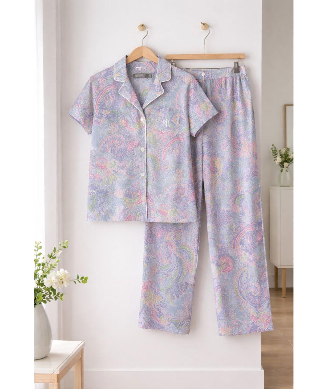 RALPH LAUREN Мульти хлопковая пижама, фото 2