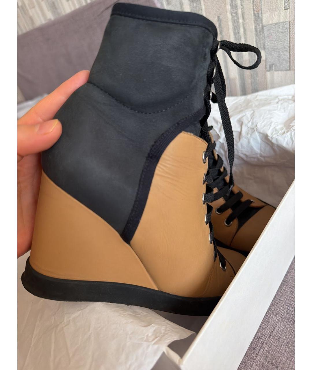 SEE BY CHLOE Черные кожаные кроссовки, фото 7