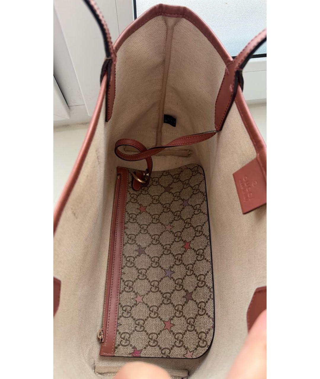 GUCCI Коричневая сумка тоут, фото 5