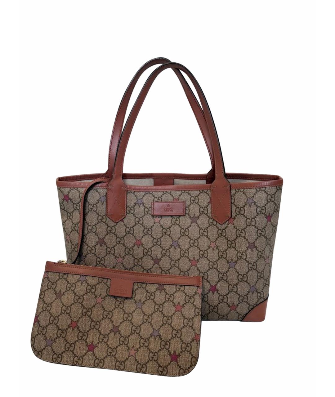 GUCCI Коричневая сумка тоут, фото 1