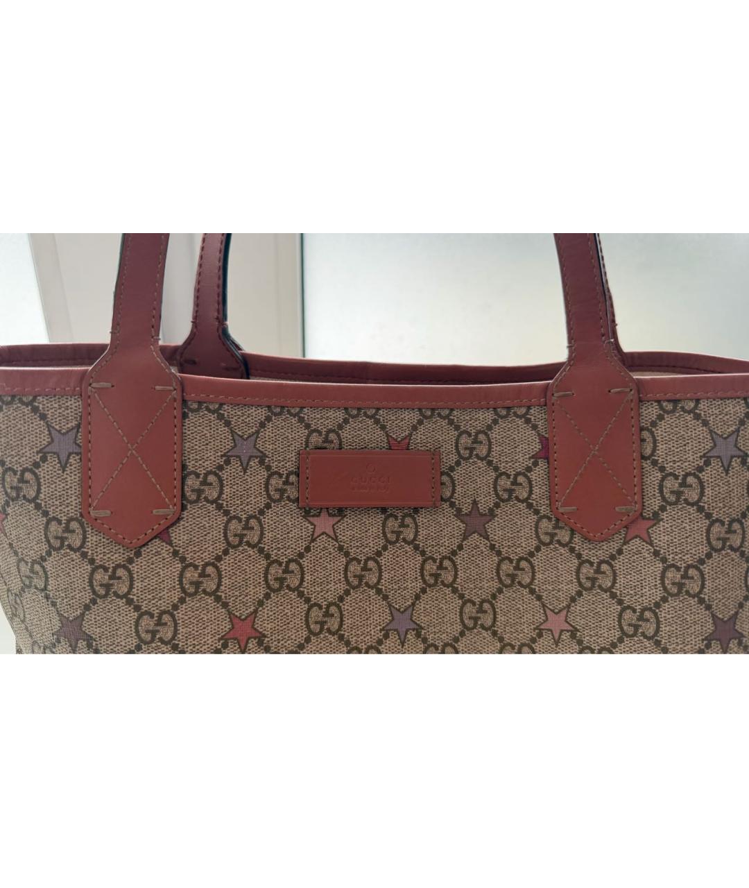 GUCCI Коричневая сумка тоут, фото 6