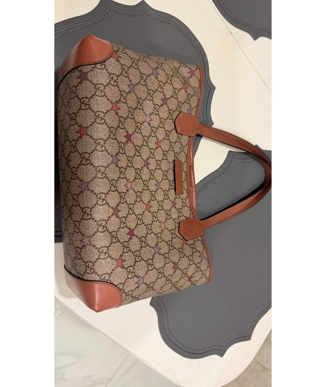 GUCCI Коричневая сумка тоут, фото 4