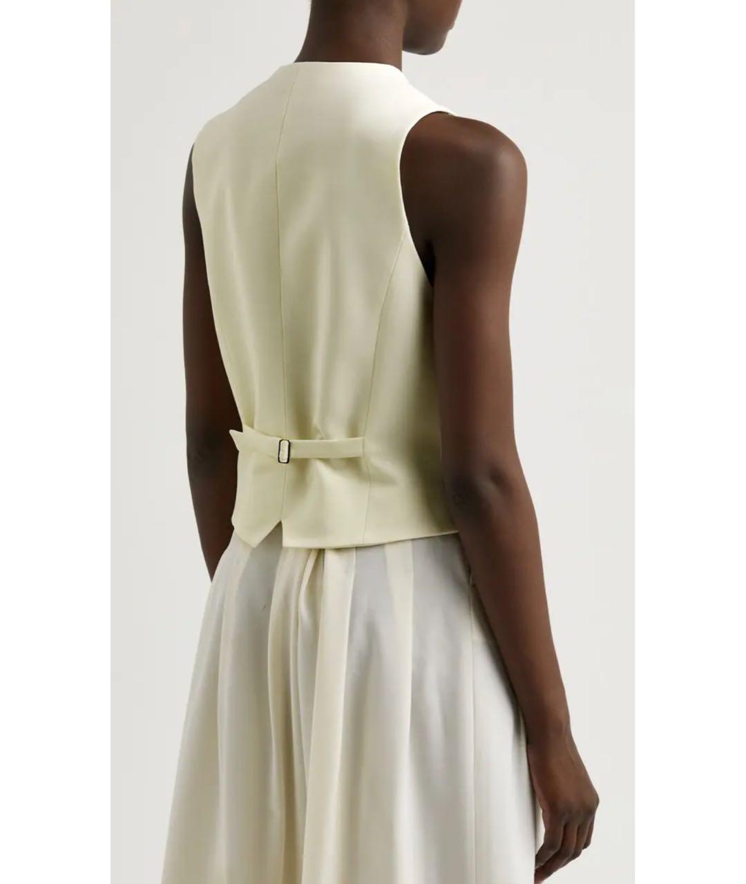 GIUSEPPE DI MORABITO Белый шерстяной жилет, фото 3