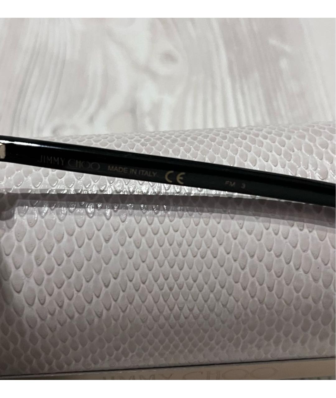 JIMMY CHOO Черные металлические солнцезащитные очки, фото 7