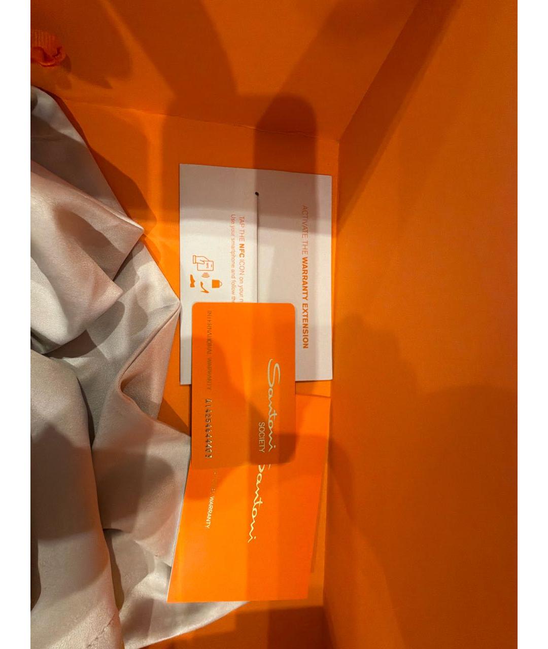 SANTONI Черные кожаные кеды, фото 6