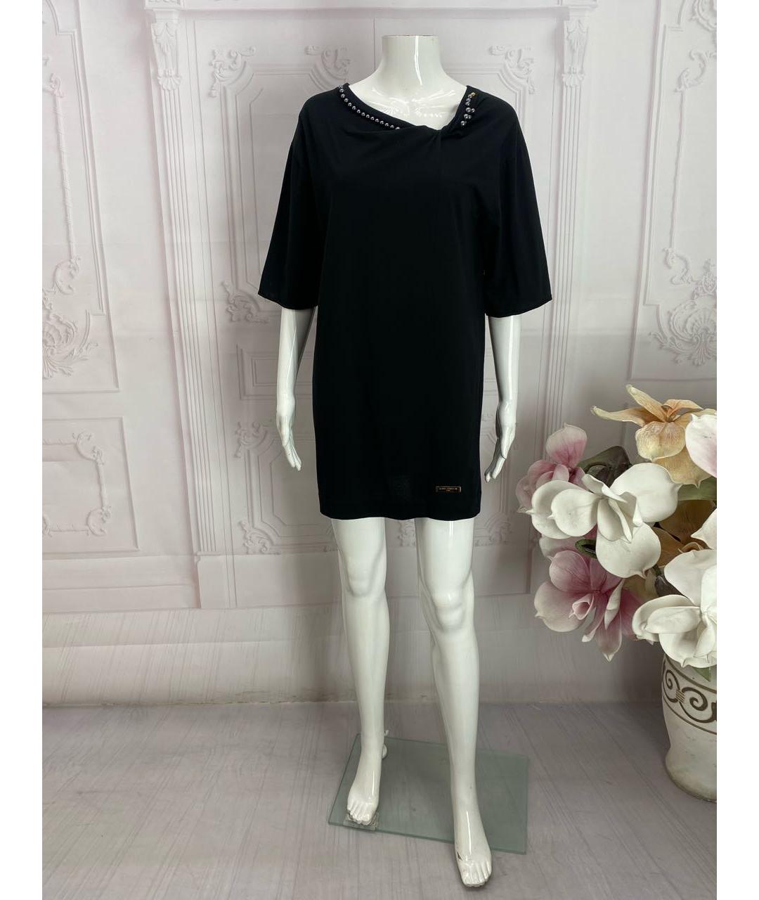 LOUIS VUITTON Черная хлопковая футболка, фото 7