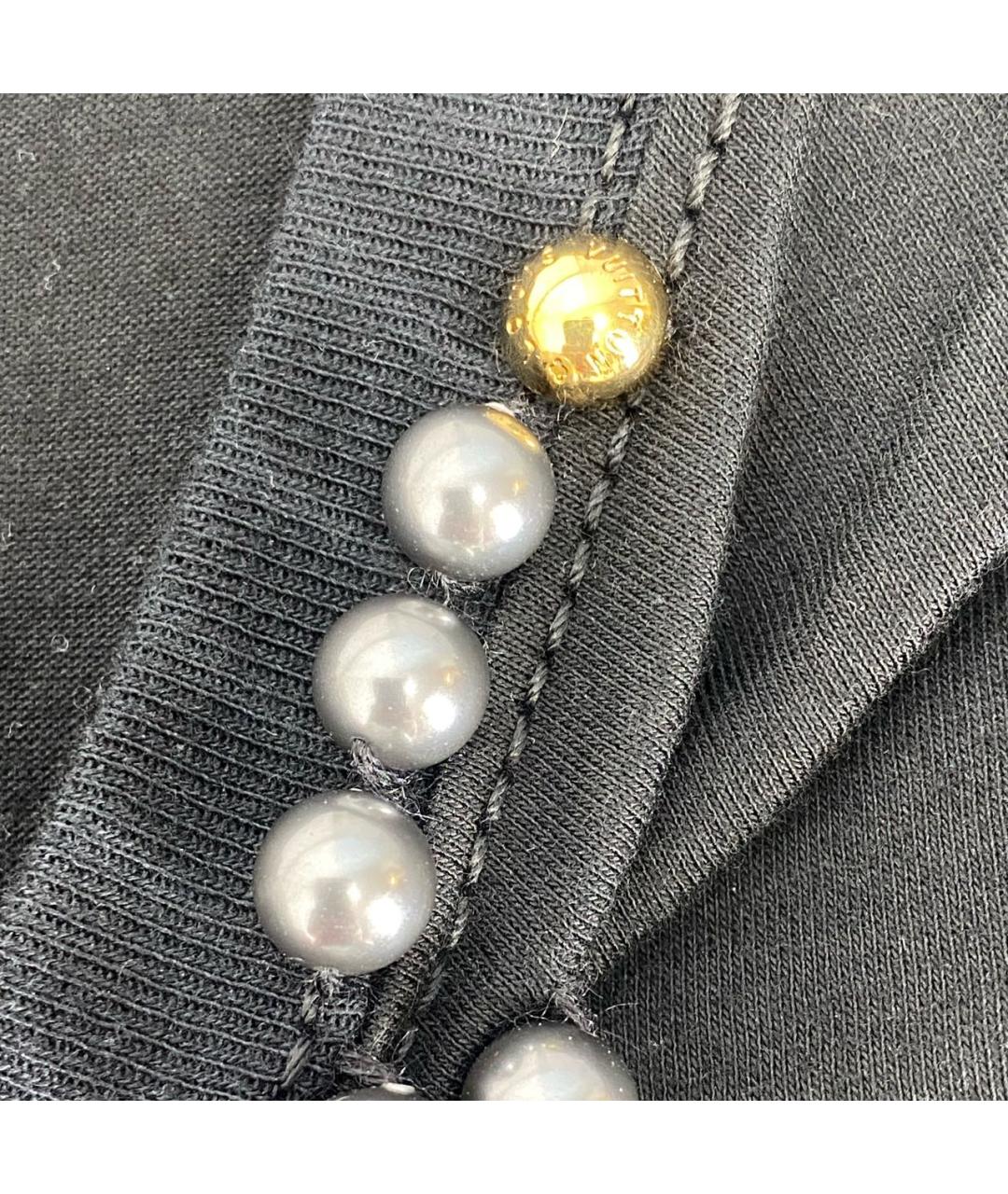 LOUIS VUITTON Черная хлопковая футболка, фото 8