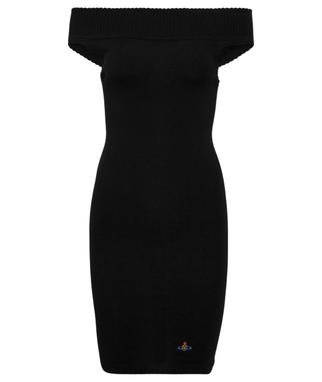 VIVIENNE WESTWOOD Черное хлопковое коктейльное платье, фото 1