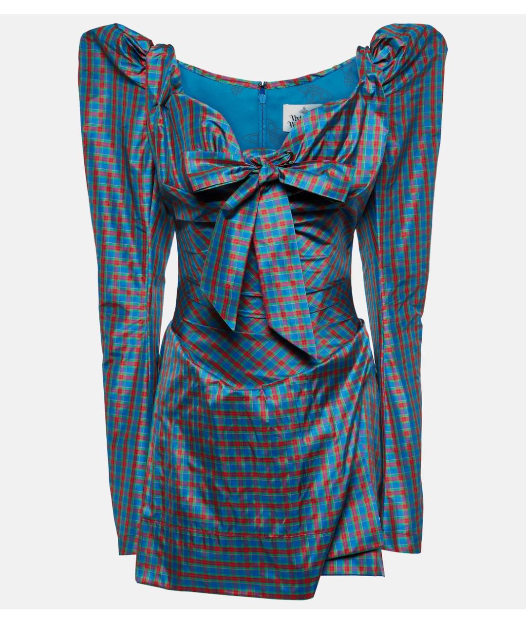 VIVIENNE WESTWOOD Мульти полиэстеровое коктейльное платье, фото 6