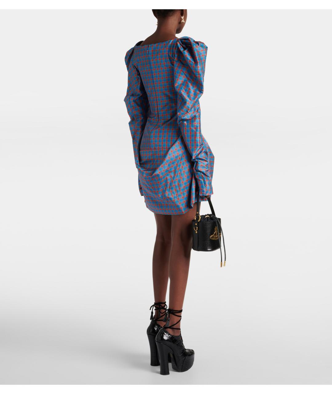 VIVIENNE WESTWOOD Мульти полиэстеровое коктейльное платье, фото 3