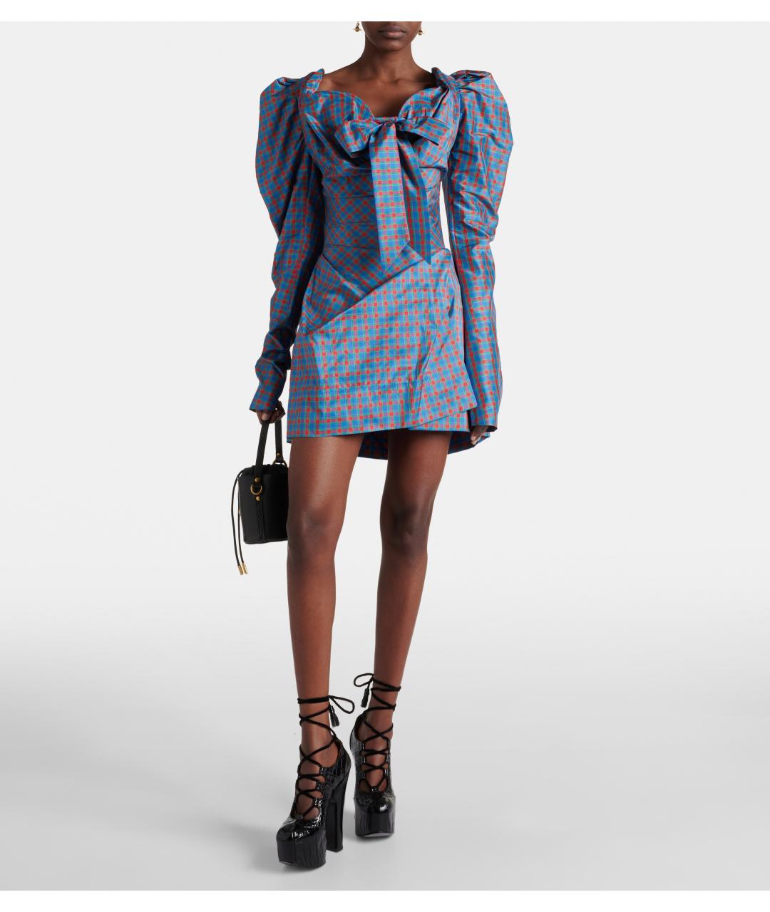 VIVIENNE WESTWOOD Мульти полиэстеровое коктейльное платье, фото 2