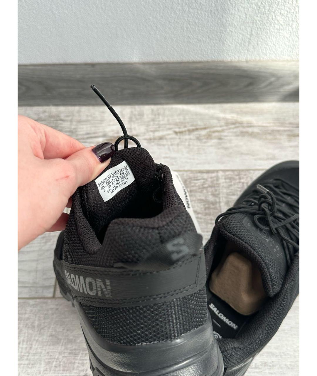 MM6 MAISON MARGIELA Черные текстильные кроссовки, фото 6