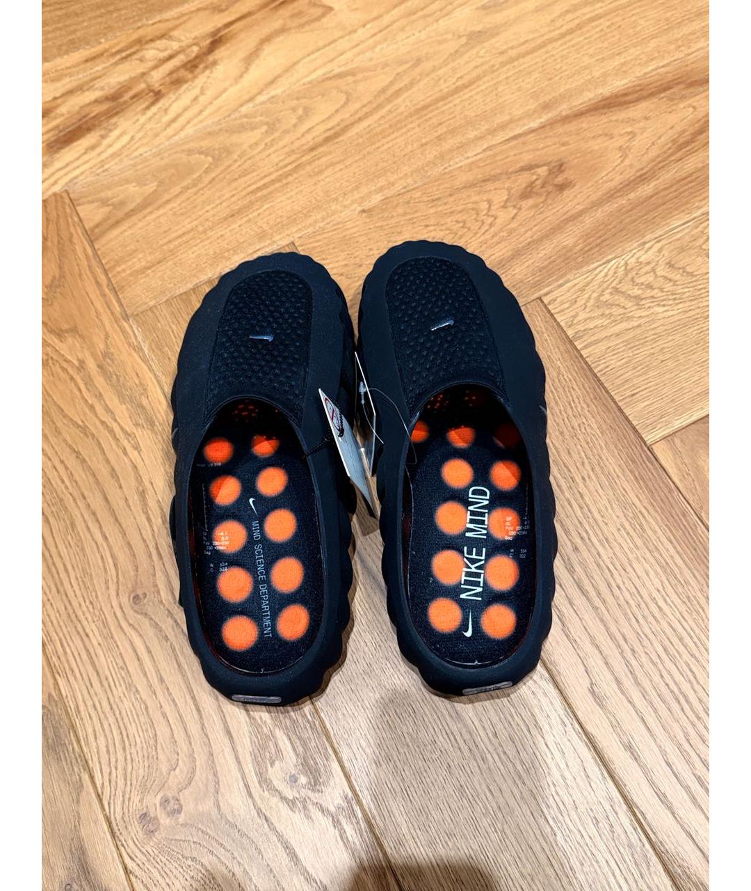 NIKE Черные синтетические сандалии, фото 3