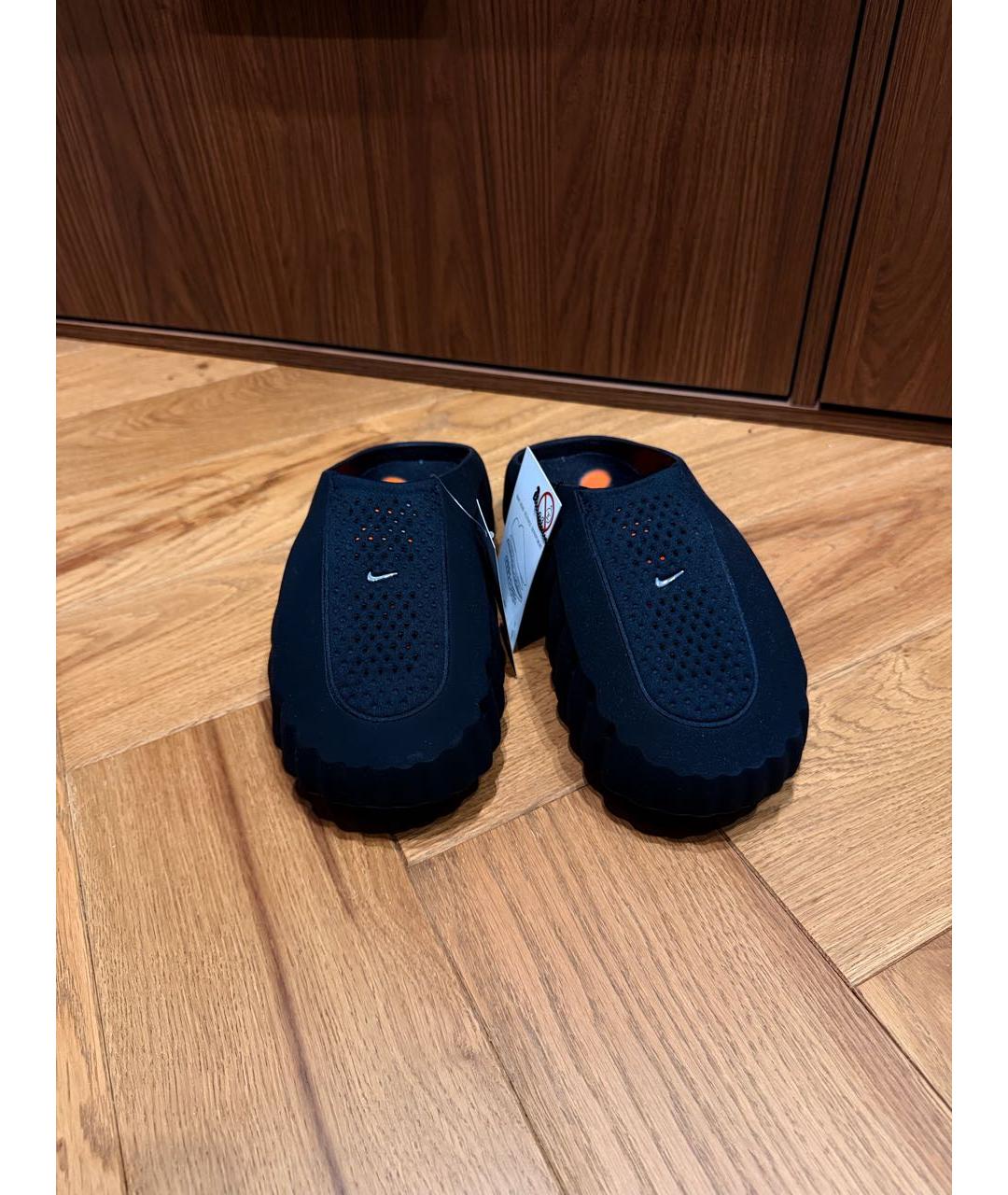 NIKE Черные синтетические сандалии, фото 2